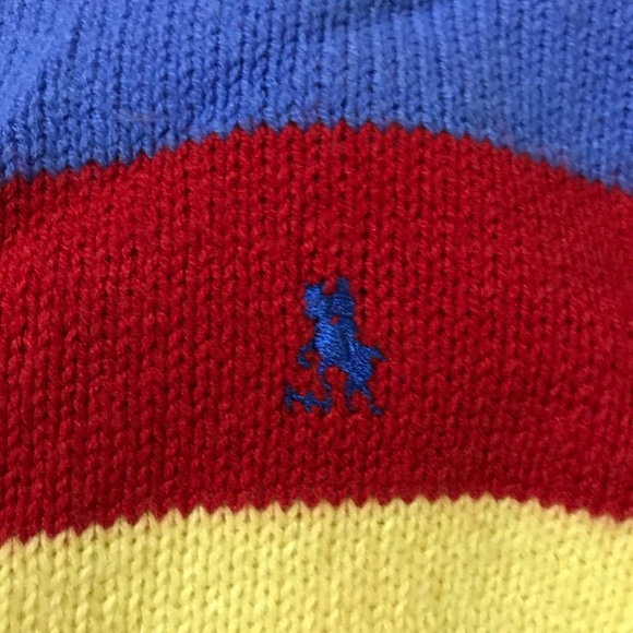 Le Soleil bright striped sweater vintage - Picture 2 of 4